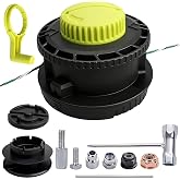 314608005 Reel Easy+ Bump Feed Trimmer Head Replacement for Ryobi Straight Shaft String Trimmers-Compatible with Models RY15526,RY15527,RY15529,RY15526VNM-Weed Eater/Weed Wacker Head Assembly Parts