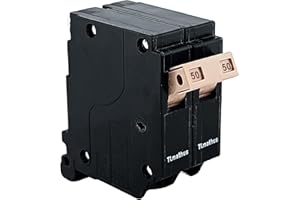 TLMATHUS 50 Amp Double Pole Breaker Plug on Mount Standard Miniature Circuit Breaker Thermal Magnetic Protection, 10KA 120/240V, Suitable for Various Brands of Load Centers