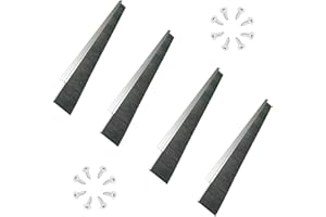 Retsun 4 Sets x 39.37 Inches 2.5+0.91 Inches Door Brush Sweeps Seal Garage Door Seals Garage Roll Up Door Brush Sweep Durable Easy Mounting for Exterior Doors (4 Sets, 2.5 Inches)