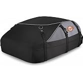 Sailnovo Rooftop Cargo Carrier roof Bag, 20 Cuft fit Cars with/Without Rack | Soft Waterproof Car Roof Bag,6 Tie-Down Straps, 6 Door Hooks,Foldable Car Top Carrier for Road Trip Camping Travel