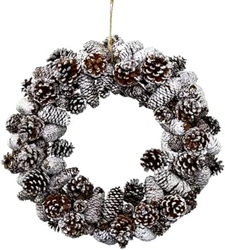 Coronas de Navidad sin Decorar y Coronas de Navidad Decoradas, 43 cm