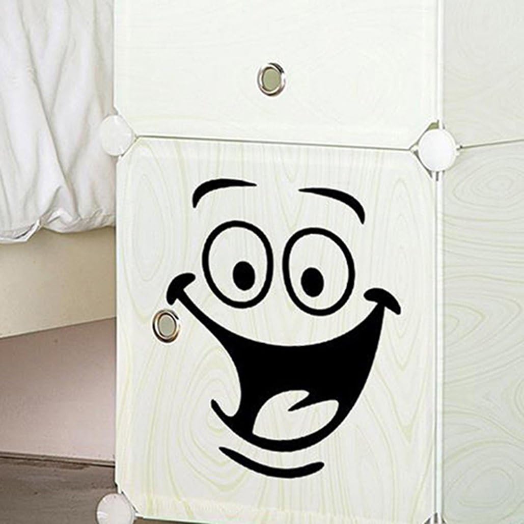 Smiley Face Toilet Sticker, Black - Image 5