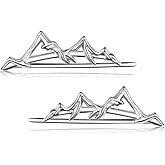 Rock Climbing Gifts Mountain Earrings 925 Sterling Silver Mountain Ear Climbers Earrings Nature Mountain Jewelry Gifts for Women Men