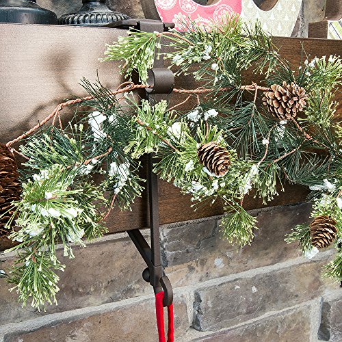 VILLAGE LIGHTING COMPANY Village Lighting Dual Purpose Christmas Stocking Holder and Garland Mantle Hanger … (1) - Thumbnail 4