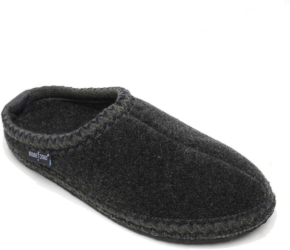 Minnetonka Womens Winslet Grey Slipper