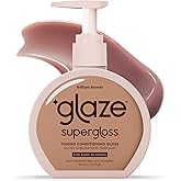 Glaze Supergloss Color Conditioning Gloss – Hydrating Semi-Permanent Color Hair Gloss & Shine Boost – Color Depositing Mask - Cruelty-Free – 6.4 Fl Oz - Brilliant Bronde - Dark Blonde to Light Brown