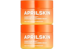 APRILSKIN Carrotene IPMP Hydromelt Double Cleansing Makeup Remover Oil Balm Mini Size | Vegan | Blackheads Remover | Makeup Cleanser | Korean Skin Care | Kbeauty | Travel Size, 2 Packs
