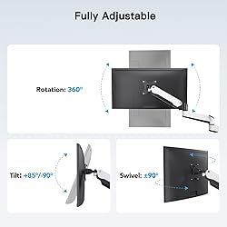 HUANUO Triple Monitor Stand - Full Motion