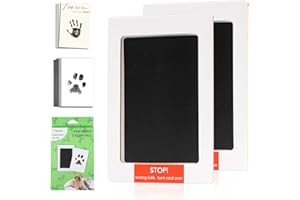 DeerZone Inkless Paw Print Kit,Dog Paw Print Kit,Dog Nose Print Kit,Clean Touch Ink Pads and Imprint Cards,Pet Paw Print Impression Kit for Dogs Cats Footprint Keepsake