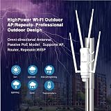 WAVLINK AC1200 Outdoor WiFi Access Point Repeater Extender Dual Band POE 4x7dBi view 5