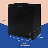 Russell Hobbs 198L Chest Freezer RH198CF0E1B Freestanding Black view 2