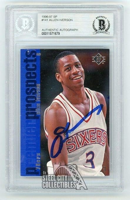 allen iverson autographed basketball