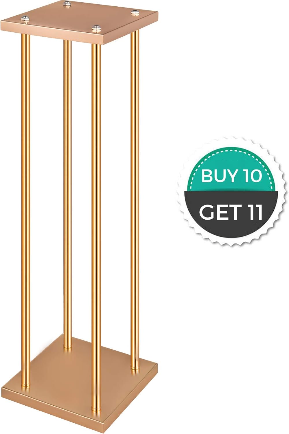 Happybuy 10pcs Wedding Flower Stand Metal Vase Stand with