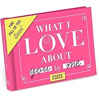 Knock Knock 50061 What I Love about You Fill in the Love Book Fill-in-the-Blank Gift Journal