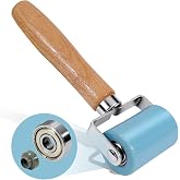 3rd Automotive Car Sound Deadening Roller, Dual Bearing PU Seam Roller Tool | Iwooduubb Smoothing Hand Roller for Audio Sound Deadener, Heat Insulation Mat, Wallpaper, Vinyl Wrap, Ergonomic Wood Handle