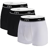 ODOMEIDIC Men's Underwear Boxer Brief Regular Long Men Pack with Quick-Dry Moisture Wicking, S M L XL XXL XXXL