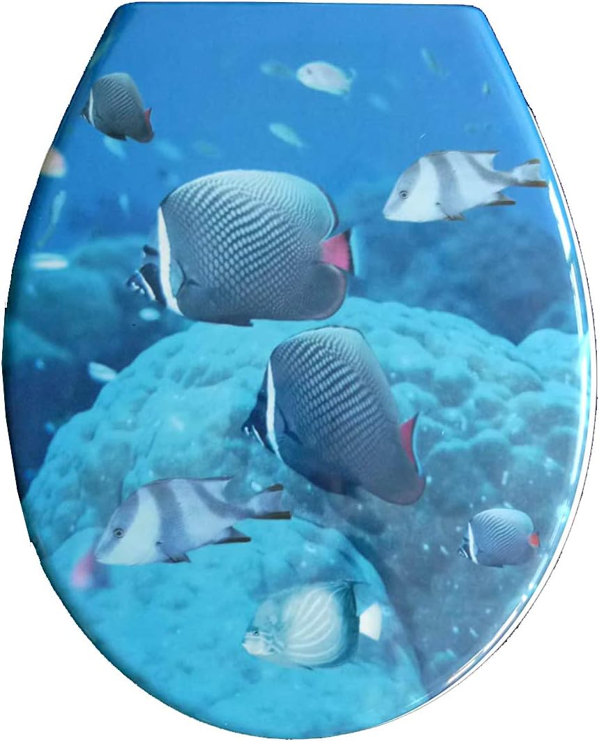 ADOB Soft Close Toilet seat Fish with quickrelease BigaMart