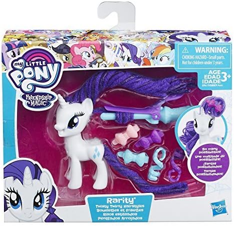 My Little Pony Twisty Twirly Hairstyles Rarity, Purple, 7.62 cm - Image 5