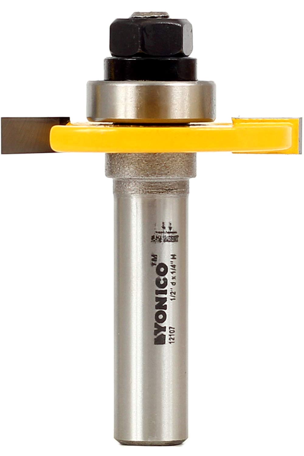 Yonico 12107 1/4-Inch Slotting Cutter Router Bit 1/2-Inch Shank