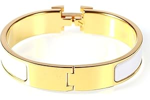 YQkangzhu Bangle Bracelet for Women, 18k Gold Plated Cute Simple Charm Cuff Fashion Jewelry, Titanium Steel Couples Bracelets