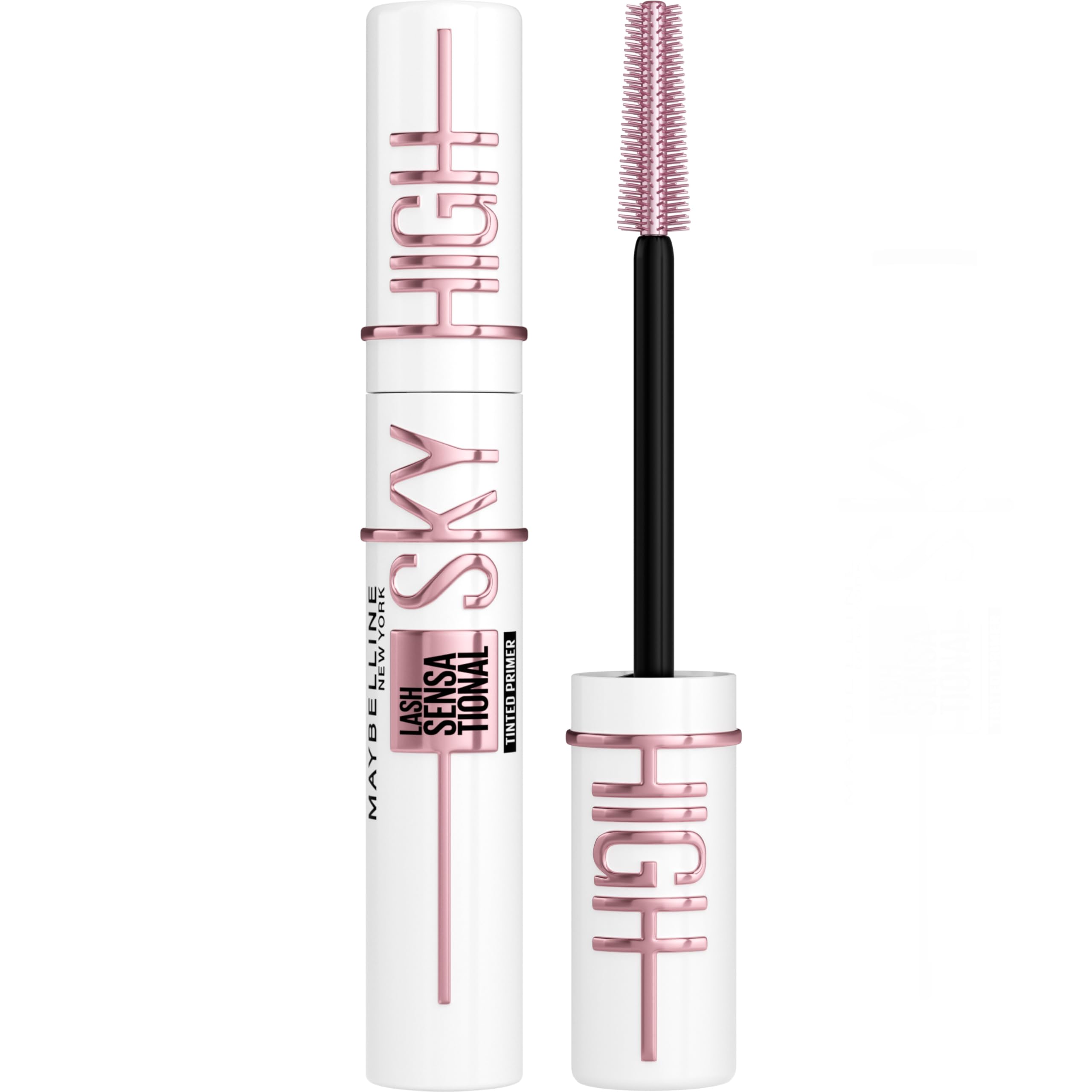 Maybelline New York Lash Sensational Sky High Boosting Tinted Primer, Lengthening & Thickening Primer Lashes Care, Serum Infused Base with Vitamin B5 & Ceramides
