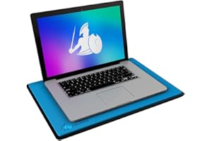 DefenderPad Laptop EMF Radiation Blocking & Heat Shield by DefenderShield - EMF Blocker Lap Pad Computer Lapdesk Compatible with up to 17" Laptop, Chromebook, MacBook (Blue)