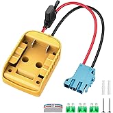 Power Wheel Adapter for Dewalt 20V Battery Adapter Power Wheel Battery Converter with Wire Harness Connector Compatible with Peg-Perego Children's Riding Toys 12AWG Wire Connector with Switch