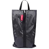 pack all Plus-Sized Shoe Bag for Travel, Water-Resistant Shoe Pouch for Gym, Odor-Resistant Soccer Cleats Bag for Sport (Dual Pocket Version)