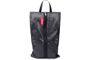 pack all Plus-Sized Shoe Bag for Travel, Water-Resistant Shoe Pouch for Gym, Odor-Resistant Soccer Cleats Bag for Sport (Dual Pocket Version)