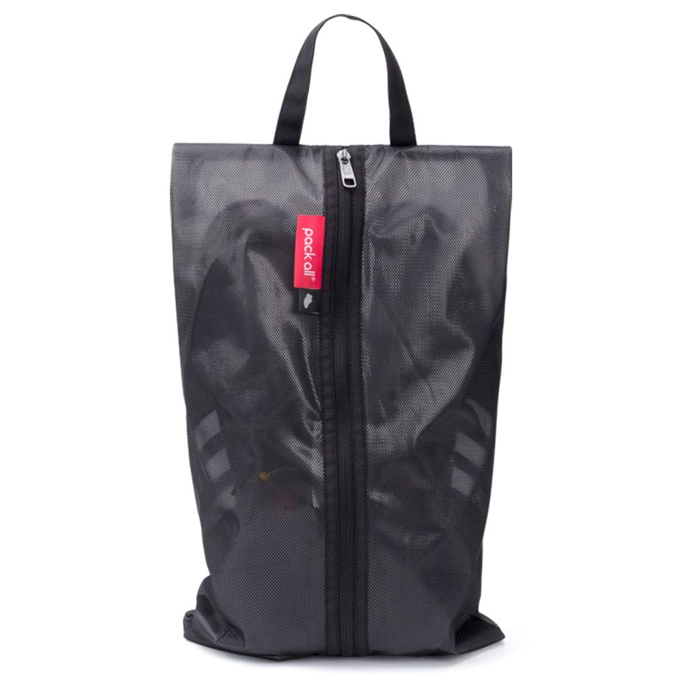 Photo 1 of pack all Plus-Sized Shoe Bag for Travel, Water-Resistant Shoe Pouch for Gym, Odor-Resistant Soccer Cleats Bag for Sport (Dual Pocket Version)
