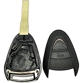 2 Buttons Replacement Key Fob Case Shell fit for Porsche 911 Cayman Boxster Carrera GT Keyless Remote Key Fob Cover