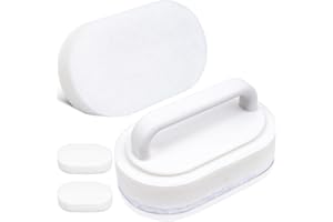 TidyMister Thickened Handheld Scrub Pad for Hot Tubs, Spas & Pools, Non-Scratch Replaceable Scouring Pads for Tile Cleaning, 2 Pack