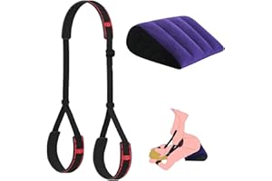 Position Pillow Cushion with Sex Leather Bondage Strap Sex Toys, Sex Ramp Furniture for Couple Deep Position Support, Sex Har