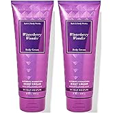 Bath and Body Works Winterberry Wonder 2 Pack Ultra Shea Body Cream 8 Oz. (Winterberry Wonder)