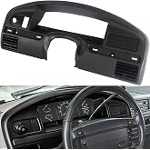 KARPA Dash Panel Bezel Cover Compatible with 1994-1997 Ford F150 F250 F350 F Series Super Duty Cluster Dash Bezel Replaces F4TZ-15044D70-A Gas Engine Only