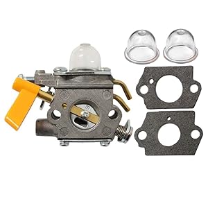 HIPA carburetor C1U-H60 308054013 308054012 308054004 308054008 with 2 Primer Bulb for 25cc 26cc 30cc Ryobi Homelite String Trimmer Brush Cutter