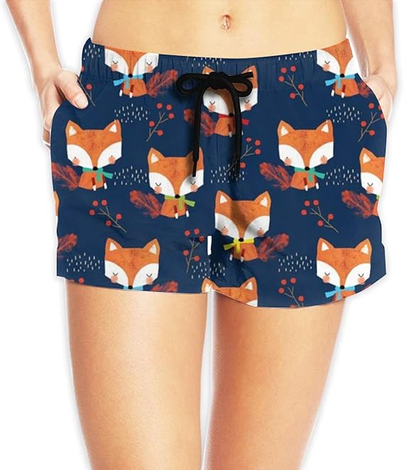 Amazon Co Jp オータムフォックス レギュラーショーツ レディース スポーツ ショートパンツ フィットネス パンツ おしゃれ ビーチ 余暇 パンツ 服 ファッション小物