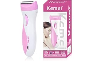 FABMAY BEAUTY Wet & Dry Electric Razors for Women, Smooth & Silky Electric Shaver for Women, Cordless Foil Shaver for Pubic Hair and Bikini Trimmer, Painless Ladies Trimmer for Face Body