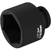 1-1/2 Inch Water Heater Element Socket Wrench, 6-Point Design with 1/2-Inch Drive, Ideal for Removing & Replacing All Residen