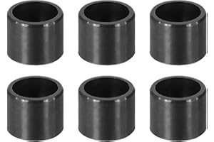 uxcell 6Pcs Sleeve Bearing Plastic Bushings ID 8mm x OD 10mm x Length 8mm POM Wrapped Oilless Bushing, Black