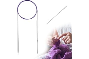 Knitting Needles Circular 40 inch (100cm) Stainless Steel Round Knitting Needles Size US 7 (4.5mm)
