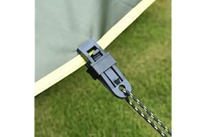 Multipurpose Secures Clamp, Tarp Clip with Strong Lock, Camping Clips Tighten Tent Snap Grip for Outdoor Tent Awning Banner (