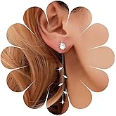 Andelaisi Boho Rhinestone Leaf Earrings Long Tassel Chain Studs Earrings Silver Cz Dangle Drop Earrings Vintage Crystal Chain Earrings Jewelry for Women