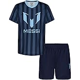 Messi boys Lifestyle Short Sleeve 2-piece Set, Slim-fit Jersey Set With Top & Shorts