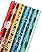 WRAPAHOLIC Chritmas Wrapping Paper - Colorful Winter Design for Holiday - 4 Rolls - 30 inch X 120 inch Per Roll