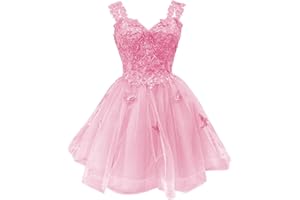 Youjiayi 3D Butterfly Short Homecoming Dresses Sparkly Sequin Prom Dress for Teens Off Shoulder DAMA Dresses for Quinceanera