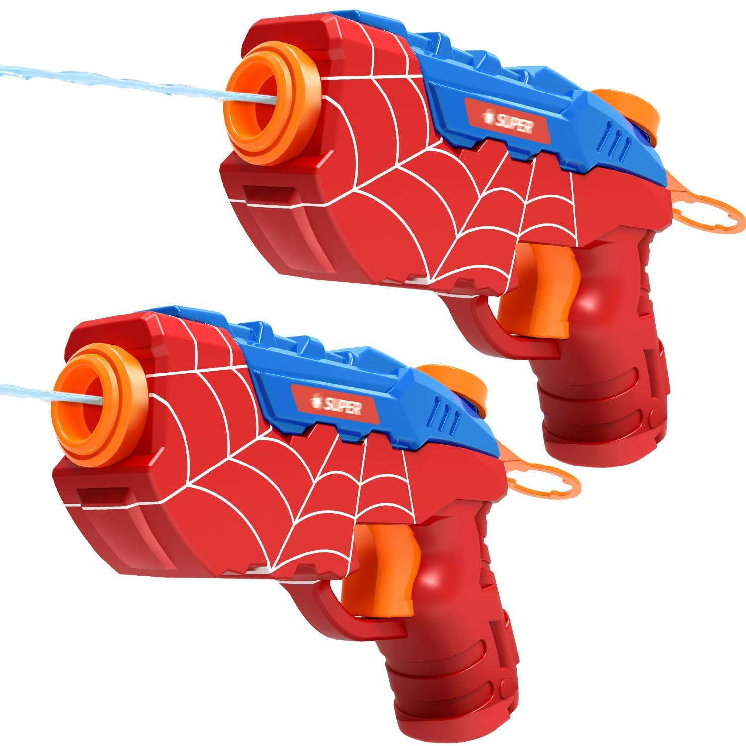 Water Guns for Kids, Squirt Gun for Boys Girls, Cool Small Manual Water Pistols, Party Favors Swimming Pool Beach Outdoor Water Gun Toys, Ideal for Summer Gifts for Kids Aged 3 5 4 6 7 8 (2Pack)