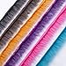Neotrims Fake Faux Two-Tone Fur Woolly Fringe, Fleecy Thick Pile Trim on Satin Ribbon, for Costume, Crafts, Decoration. Easy to Attach and sew on Anything with Satin Ribbon Edge.