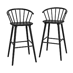 LUE BONA Wood Bar Stools with Semicircular