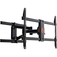 ECHOGEAR Full Motion Articulating TV Wall Mount Bracket for TVs Up to 82" - Smooth Extension, Swivel, & Tilt - Wall Template 